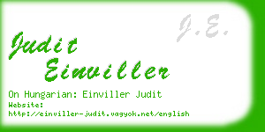 judit einviller business card